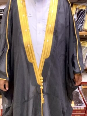 البشت الملكي الرصاصي الداكن