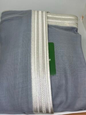 البشت الملكي الرصاصي بالزري الفضي