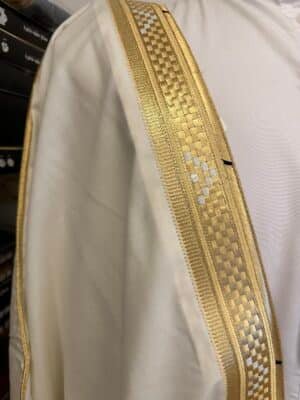 بشت المرينا الونيشة السكري بدقة الخلية قماش طويل