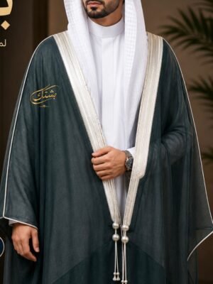 البشت الملكي البترولي الزيتي بالزري الفضي